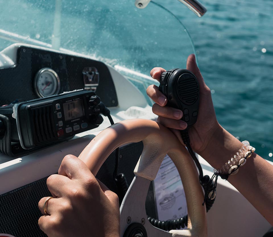 skipper completing RYA Yachtmaster training course